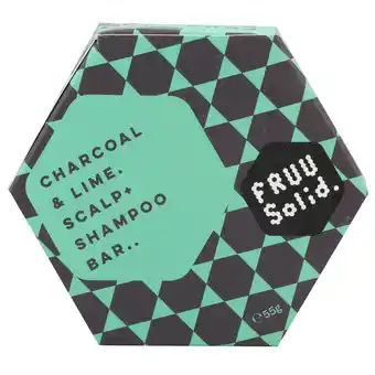 Holland & Barrett Fruu Solid Charcoal & Lime Scalp Shampoo Bar - 55g aanbieding