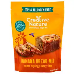 Holland & Barrett Creative Nature Bananenbroodmix - 250g aanbieding