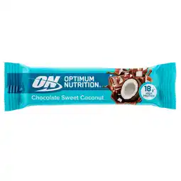 Holland & Barrett Optimum Nutrition Protein Bar Chocolate Sweet Coconut - 59g aanbieding