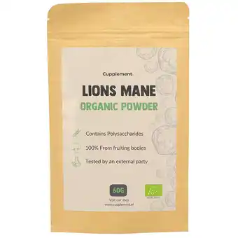 Holland & Barrett Cupplement Lions Mane Organic Powder - 60g aanbieding
