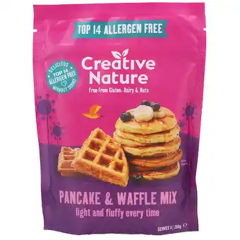 Holland & Barrett Creative Nature Pannenkoek & Wafel Mix - 266g aanbieding