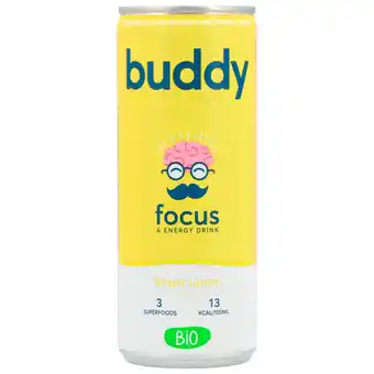 Holland & Barrett Buddy Focus & Energy Drink Ginger Lemon - 250ml aanbieding