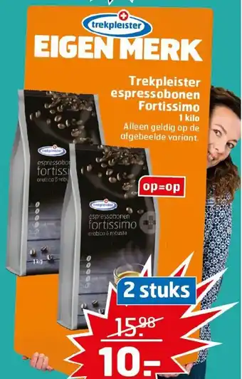 Trekpleister Espressobonen fortissimo aanbieding