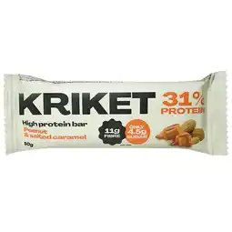 Holland & Barrett KRIKET Proteïnebar Pinda & Gezouten Karamel - 50g aanbieding