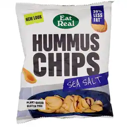 Holland & Barrett Eat Real Hummus Chips Sea Salt - 45g aanbieding