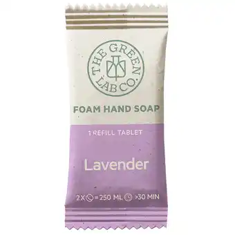 Holland & Barrett The Green Lab Handzeep Navultablet Lavendel - 1 tablet aanbieding