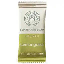 Holland & Barrett The Green Lab Handzeep Navultablet Lemongrass - 1 tablet aanbieding