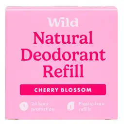 Holland & Barrett Wild Deodorant Cherry Blossom Navulling - 40g aanbieding