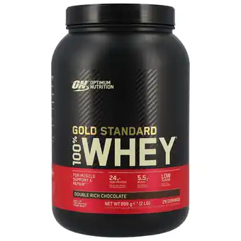 Holland & Barrett Optimum Nutrition Gold Standard 100% Whey Double Rich Chocolate - 899g aanbieding