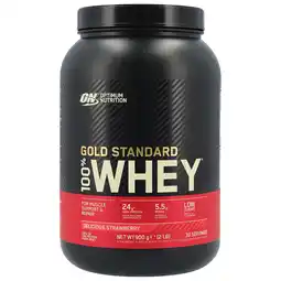 Holland & Barrett Optimum Nutrition Gold Standard 100% Whey Delicious Strawberry - 900g aanbieding