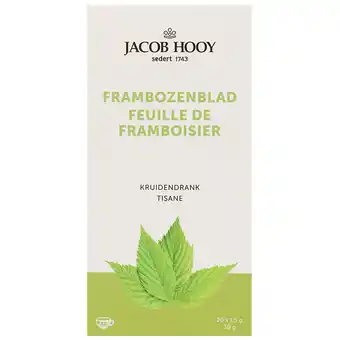 Holland & Barrett Jacob Hooy Frambozenblad Thee - 20 theezakjes aanbieding