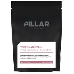 Holland & Barrett PILLAR Performance Triple Magnesium Professional Recovery Poeder Bessensmaak Refill - 200g aanbieding