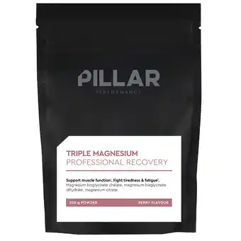 Holland & Barrett PILLAR Performance Triple Magnesium Professional Recovery Poeder Bessensmaak Refill - 200g aanbieding