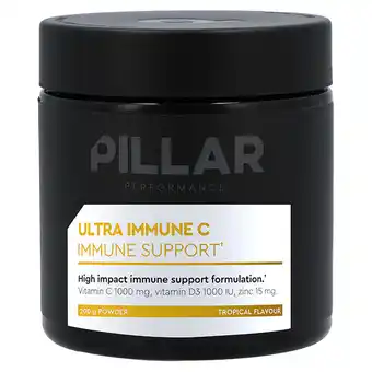 Holland & Barrett PILLAR Performance Ultra Immune C Immune Support Poeder Tropical - 200g aanbieding