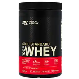 Holland & Barrett Optimum Nutrition Gold Standard 100% Whey Delicious Strawberry - 300g aanbieding