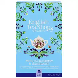 Holland & Barrett English Tea Shop White Tea, Blueberry & Elderflower - 20 theezakjes aanbieding