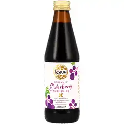 Holland & Barrett Biona Organic Elderberry Pure Juice - 330ml aanbieding
