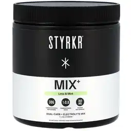 Holland & Barrett STYRKR MIX+ Elektrolyten en Koolhydraten Lime & Mint - 537g aanbieding