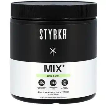 Holland & Barrett STYRKR MIX+ Elektrolyten en Koolhydraten Lime & Mint - 537g aanbieding