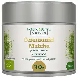 Holland & Barrett Holland & Barrett ORIGIN Ceremonial Matcha Poeder - 30g aanbieding
