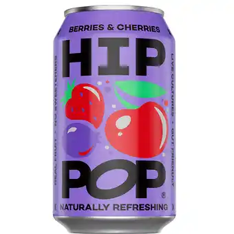 Holland & Barrett Hip Pop Living Soda Berries & Cherries - 330ml aanbieding
