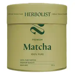Holland & Barrett Herbolist Premium Matcha 100% Puur - 55g aanbieding