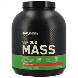 Holland & Barrett Optimum Nutrition Serious Mass Strawberry - 2,73 kg aanbieding