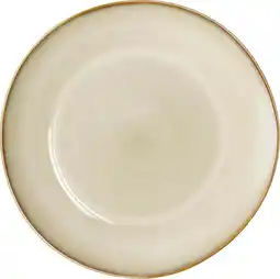 Intratuin Mica Decorations dinerbord Racco beige D 26,5 H 2,5 cm aanbieding