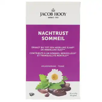 Holland & Barrett Jacob Hooy Nachtrust Thee - 50 theezakjes aanbieding