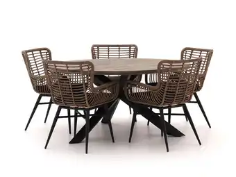Kees Smit Intenso Asti/Rough-Y Ø150cm dining tuinset 6-delig aanbieding