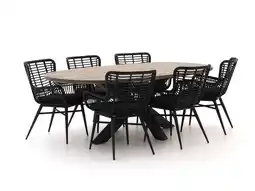 Kees Smit Intenso Asti/Rough-Y Ellips 240cm dining tuinset 7-delig aanbieding