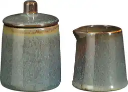 Intratuin Mica Decorations suiker en melkstel Racco groen D 7,5 H 11 cm aanbieding