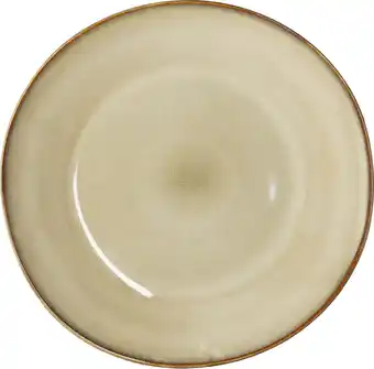 Intratuin Mica Decorations ontbijtbord Racco beige D 20,5 H 2,5 cm aanbieding