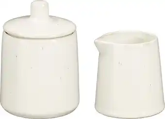 Intratuin Mica Decorations suiker en melkstel Racco wit D 7,5 H 11 cm aanbieding