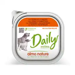 Zooplus 9x300g Almo Nature Daily met Kalf en Wortelen Hondenvoer Nat aanbieding