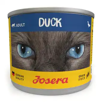 Zooplus 6x200g Josera Adult Eend natvoer voor katten aanbieding