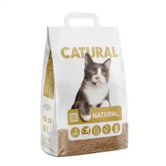 Zooplus Dubbelpak: 2 x 20 l Catural Natural kattenbakvulling aanbieding