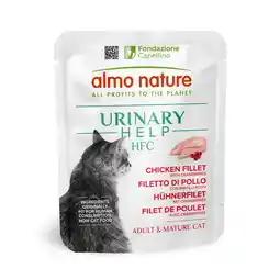 Zooplus 6x50g Almo Nature HFC Urinary Help kipfilet met veenbessen natvoer voor katten aanbieding