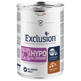 Zooplus 6x400g Konijn & Aardappel Exclusion Diet Hondenvoer aanbieding