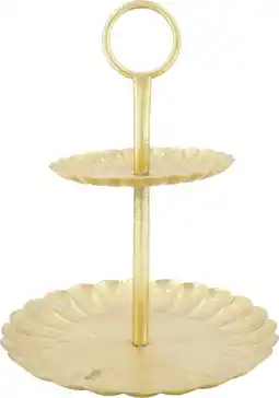 Intratuin Dijk Natural Collections etagère goud D 28 H 36 cm aanbieding