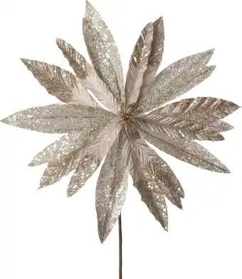 Intratuin Intratuin kerstbloem Ella beige D 32 cm aanbieding