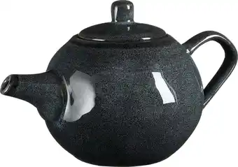 Intratuin Mica Decorations theepot Racco antraciet 22 x 14,5 x 13 cm aanbieding