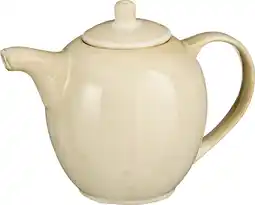 Intratuin Mica Decorations theepot Racco beige 23,5 x 17,5 x 16 cm aanbieding
