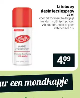 Trekpleister Lifebuoy deesinfectiespray 75ml aanbieding