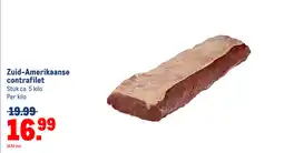 Makro Zuid-Amerikaanse contrafilet aanbieding