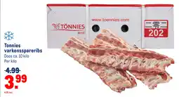 Makro Tonnies varkensspareribs aanbieding