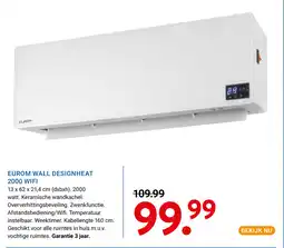 Kluswijs Eurom wall designheat 2000 wifi aanbieding
