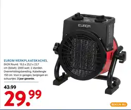 Kluswijs Eurom werkplaatskachel aanbieding