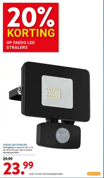 Kluswijs Faedo led straler aanbieding