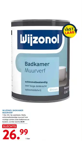 Kluswijs Wijzonol badkamer muurverf aanbieding
